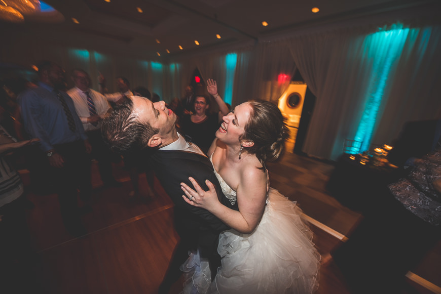 012 bride and groom dancing wildly