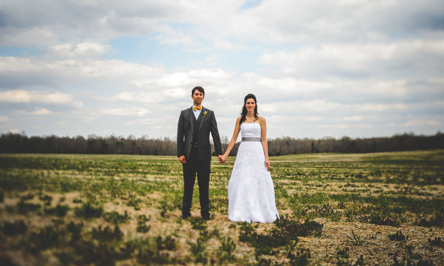021 Bride and groom in field