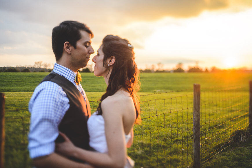 035 bride and groom portrait at sunset